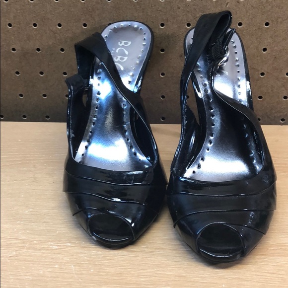 BCBG Paris Peep Toe Open Heels sz 7 - Picture 2 of 8